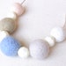 Kid Friendly - R's Felt Ball Necklace K-A