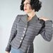 Vintage 1950s Suit Jacket -Smart Purple and Gray Striped Tailored Jacket