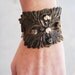 Bohemian Cuff Bracelet - Expresso Brown Agate - Antique Hardware Collection