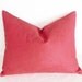 Watermelon Pink Pillows, 16x16, Decorative Throw Pillow, Solid Pink, Eclectic Home Decor