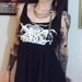 Darkthrone Girls True Norwegian Black Metal Empire Waist Dress