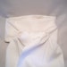 Stock Tie, Formal Attire, White, Two Fold, Cotton Twill Fabric, Unisex