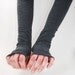 Arm Warmers in Charcoal Grey - Fingerless Gloves - LAST PAIR