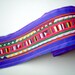 Hmong, Lisu fabric, Thai Hill Tribe, tribal, Bright Blue Sewn Fabric for Crafting, bag, red, quilt, textile, stripe, wall, pink, iammie
