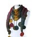 SPECIAL SALE -Degrade Green, Mustard Yellow, Dark Red Cashmere Mohair Baktus Shawl and Scarf