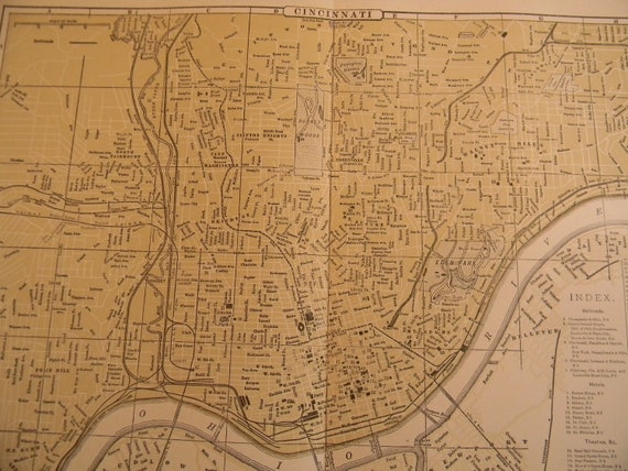 City map Cincinnati Ohio pdf