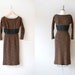 50s dress / knit dress / 1950s wiggle dress / Vision Quest