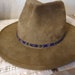 For Hirschbein Beaded Hat Band Blue, Black, White, Silver