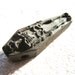 Skeleton Coffin Pendant, Black Clay