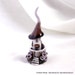 Brown and lavender Autumn House of tiny fairies - by studio Vishnya