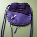 Beautiful Deerskin Medicine Bag ..PURPLE