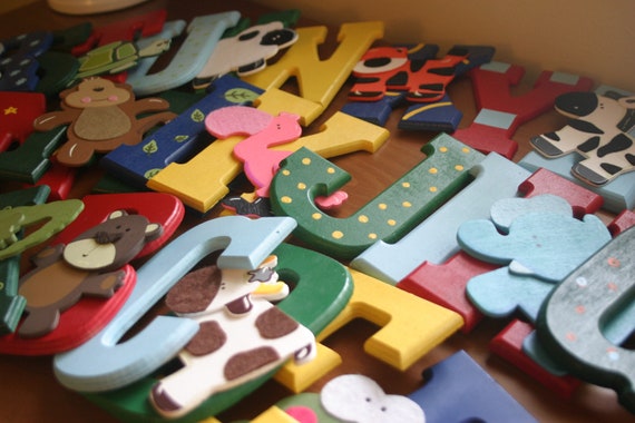 items similar to alphabet custom wall letters on etsy