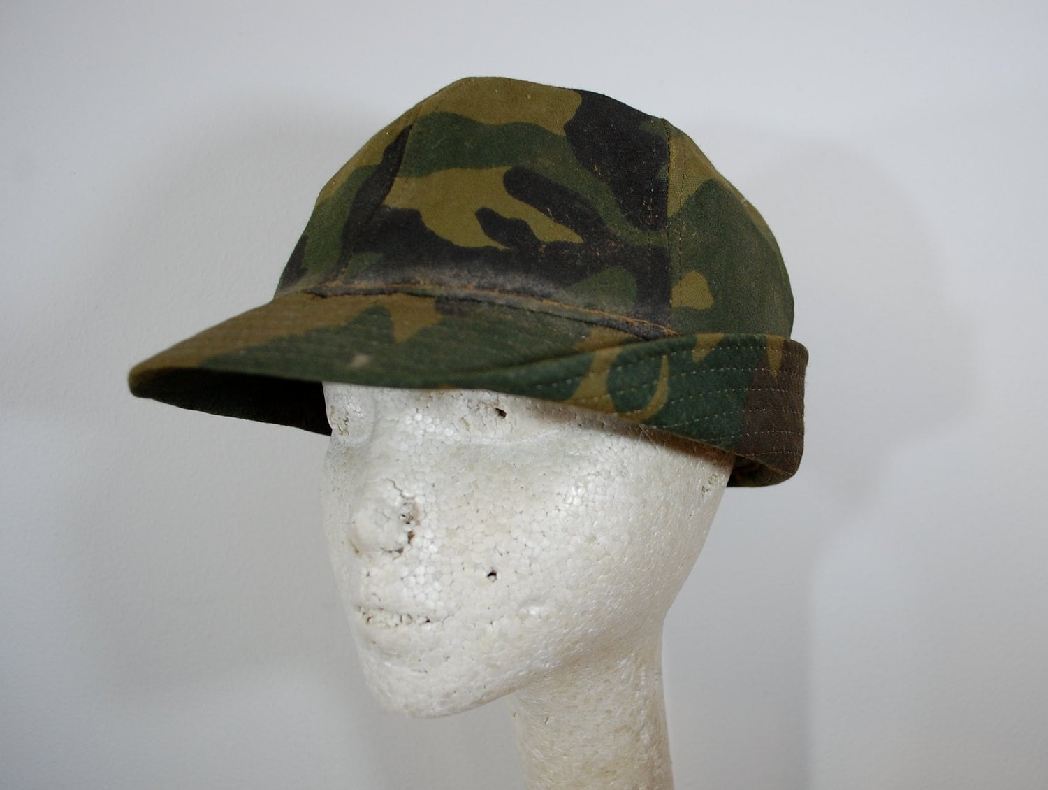 Vintage JONES Hat Cap hunters camouflage Made In USA
