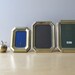vintage brass photo frame, instant collection, hexagonal picture frames