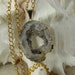 Geode Necklace, Crystal Neckalce, Gold Agate Slice Druzy, 2