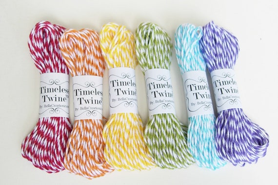 Rainbow Bakers Twine Party Pack by Timeless Twine - 60 yds