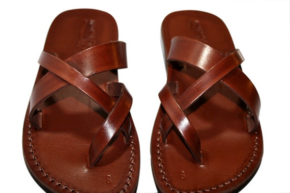 Brown Comply Leather Sandals For Men & Women Handmade