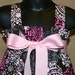 SALE - Size 6m ... Ready to Ship .. Berry and Pink Zadee Dress