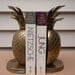 brass pineapple bookends, heavy, 8.5" tall, great patina