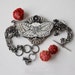 RESERVED balance- Butterfly Tatoo bracelet