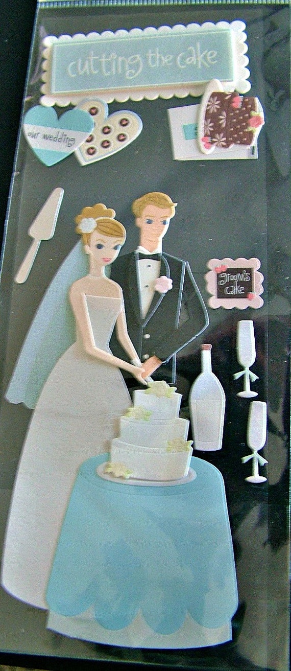 Wedding scrapbooking stickers