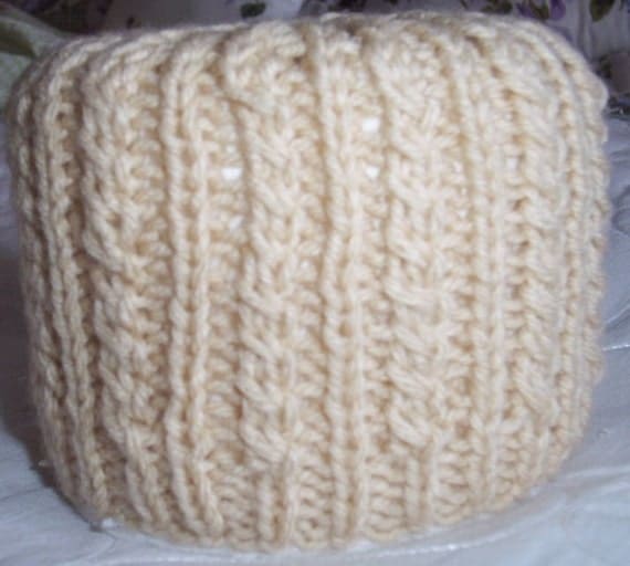 Knitted Toilet Tissue Roll Cover