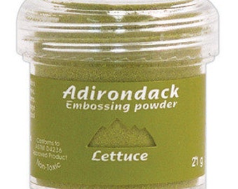 Lettuce green Embossing Powder, Adirondack Embossing Powder by Ranger, 1 oz Jar