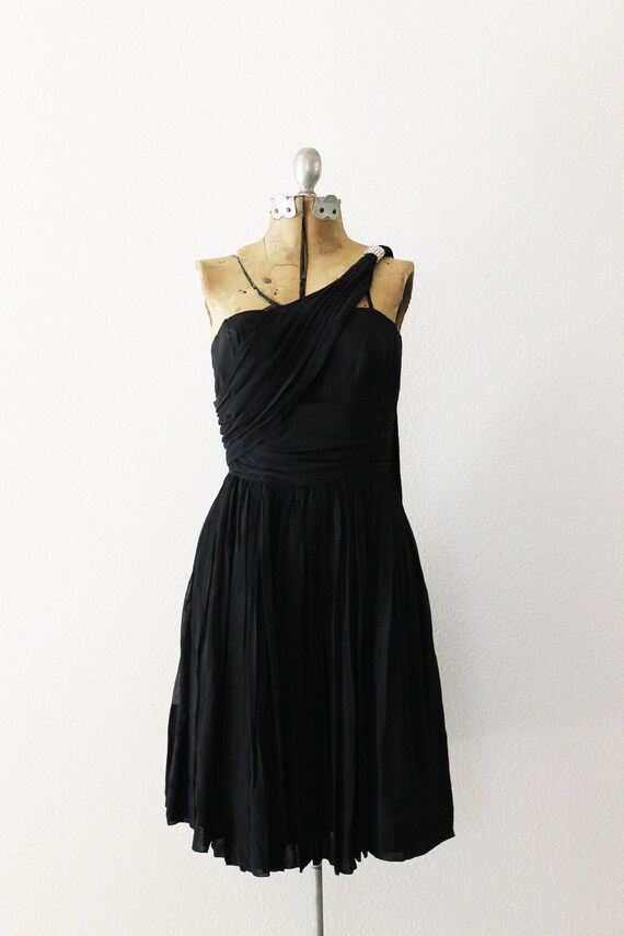 Items similar to Vintage 1950's One Shoulder Party Dress on Etsy