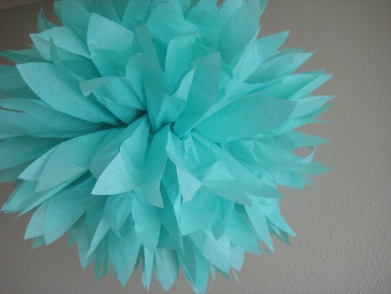 1 Medium Pom - Create Your Own Kit - Tissue Paper Pom Pom Flowers Kit - Pick Your Colors - Portland Original Il_570xn