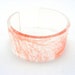 Plexiglass Cuff Bangle Red Branch Pattern, Sale Acrylic Bangle Handmade