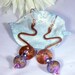 Hand-forged Copper and Poppy Gardens Handmade Lampwork Beads
