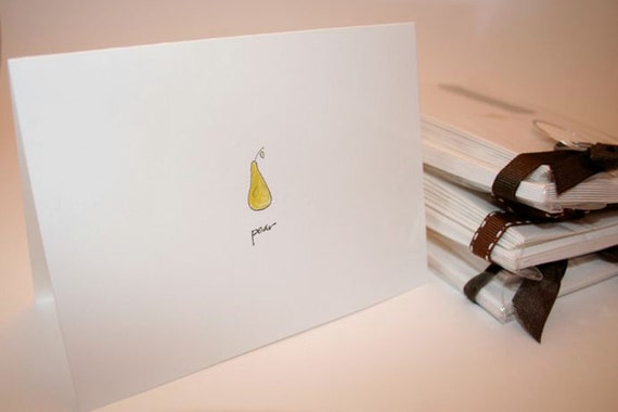 cid pear note cards