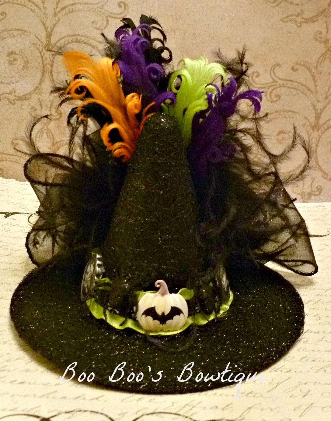 SALE Mini Witch Hat Fascinator Witches Hat Witch Hat