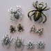 10 pc Spider Charm Assortment for Halloween