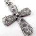 Tortolani Signed Silver Tone Pewter Metal Swirl Pendant Necklace