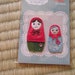 Russian doll appliques or stickers