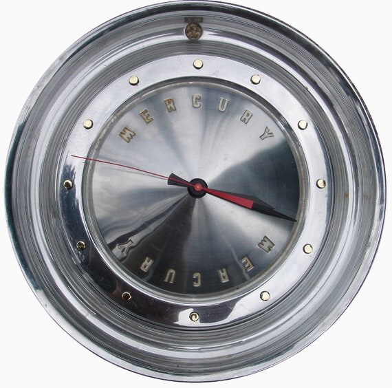 Ford Mercury Hubcap Clock Ford Hubcap with by GreenWisdom on Etsy