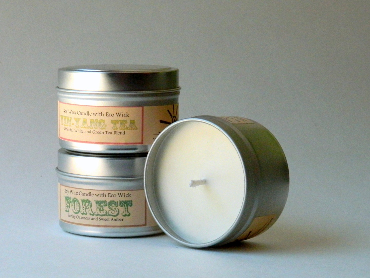 Choose 3 Eco Friendly Soy Candles / Relaxing Scented Candle