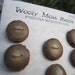 RESERVED LISTING- 11 Sassafras Wood Buttons- Reclaimed Wood Buttons- Knitting, Sewing, Craft Buttons