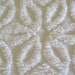 Snowy White Daisy Vintage Chenille Bedspread Fabric