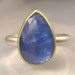 Rose Cut Tanzanite Ring - 18k and Palladium Sterling Silver