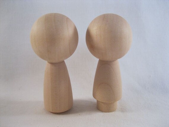 blank kokeshi dolls