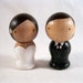 Wood Peg Doll Cupcake Topper - READY TO SHIP