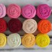 10 fabric rosettes-YOU PICK your colors