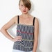 Vintage tank / striped tank top / size M