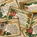 Vintage Christmas Greetings ACEO Tags - Download and Print Digital Sheet