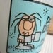 Vintage Do Not Disturb Waking Up Milk Glass Mug by Glasbake