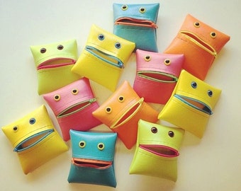 Monster Coin Purse in Sherbet Brights