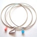 Silver Bangle Bracelet Set - gift set stacking bracelets