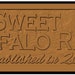 Custom Listing for Megsbc03...custom carved name sign-Sweet Buffalo